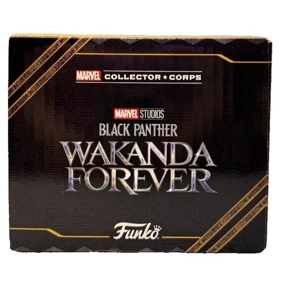 Marvel‎ Black Panther Wakanda Forever Collector Corps Funko Pop Mystery Box NIB - Picture 3 of 6
